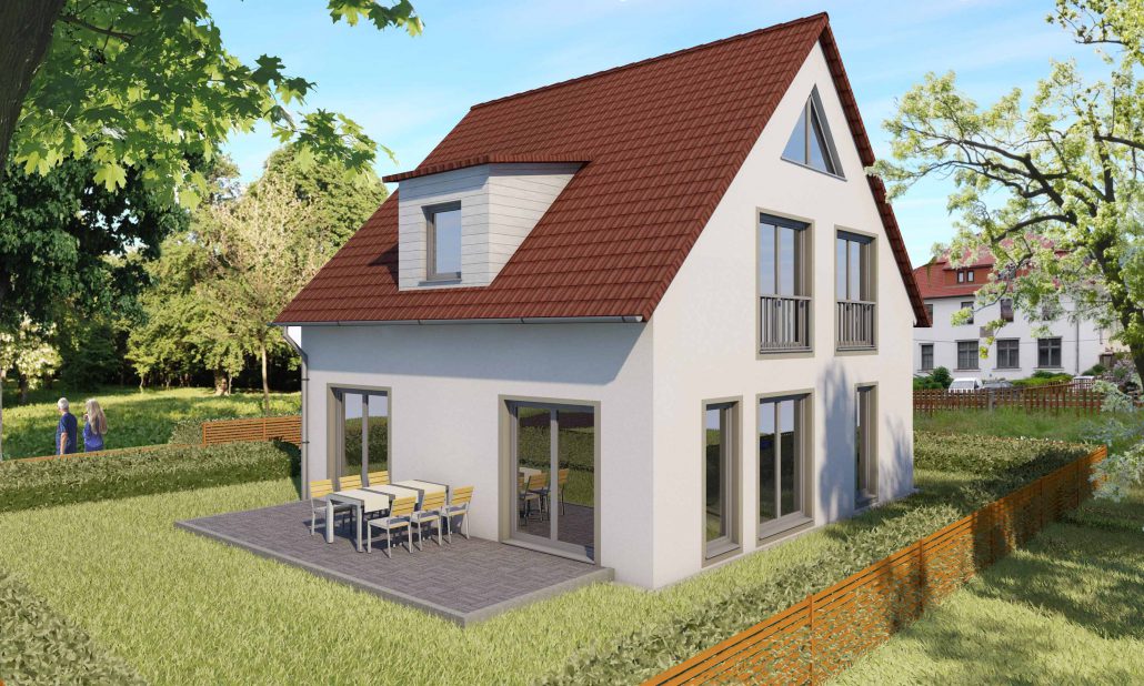 Einfamilienhaus mit Terrasse und Garten